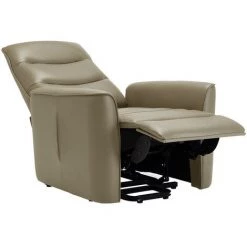 VENTE-UNIQUE.COM Fauteuil Releveur En Cuir PALVIN - Taupe - Taupe -Pas Cher Fauteuil Magasin 55881546 4