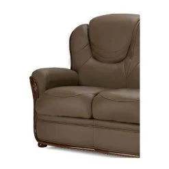 VENTE-UNIQUE.COM Fauteuil 100% Cuir De Buffle ADELAIDE - Taupe - Taupe 7 VENTE-UNIQUE.COM Fauteuil 100% Cuir De Buffle ADELAIDE - Taupe - Taupe -Pas Cher Fauteuil Magasin 55881874 3
