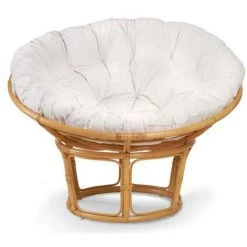 VENTE-UNIQUE.COM Fauteuil Rond En Rotin AKAROA - Coloris Miel - Naturel Clair, Blanc 11 VENTE-UNIQUE.COM Fauteuil Rond En Rotin AKAROA - Coloris Miel - Naturel Clair, Blanc -Pas Cher Fauteuil Magasin 55881901 5