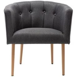 VENTE-UNIQUE.COM Fauteuil Cabriolet En Tissu GRAPE - Anthracite - Gris Anthracite 9 VENTE-UNIQUE.COM Fauteuil Cabriolet En Tissu GRAPE - Anthracite - Gris Anthracite -Pas Cher Fauteuil Magasin 55882054 3