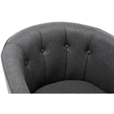VENTE-UNIQUE.COM Fauteuil Cabriolet En Tissu GRAPE - Anthracite - Gris Anthracite 7 VENTE-UNIQUE.COM Fauteuil Cabriolet En Tissu GRAPE - Anthracite - Gris Anthracite – Image 5