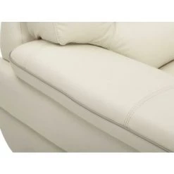 VENTE-UNIQUE.COM Fauteuil En Cuir THIBAULT - Ivoire - Ivoire -Pas Cher Fauteuil Magasin 55882461 3