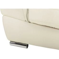 VENTE-UNIQUE.COM Fauteuil En Cuir THIBAULT - Ivoire - Ivoire -Pas Cher Fauteuil Magasin 55882461 4