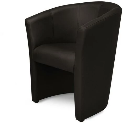 VENTE-UNIQUE.COM Fauteuil Cabriolet En Simili RANIN - Marron - Marron Chocolat 3 VENTE-UNIQUE.COM Fauteuil Cabriolet En Simili RANIN - Marron - Marron Chocolat