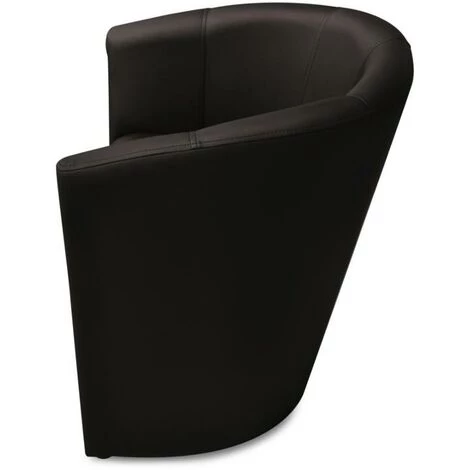 VENTE-UNIQUE.COM Fauteuil Cabriolet En Simili RANIN - Marron - Marron Chocolat 4 VENTE-UNIQUE.COM Fauteuil Cabriolet En Simili RANIN - Marron - Marron Chocolat – Image 2