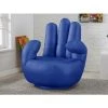 VENTE-UNIQUE.COM Fauteuil Main Pivotant CATCHY En Simili - Bleu - Bleu Roi -Pas Cher Fauteuil Magasin 55882491 1