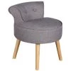 VENTE-UNIQUE.COM Petit Fauteuil Crapaud SAVEA En Tissu - Gris Chiné - Gris -Pas Cher Fauteuil Magasin 55882505 1