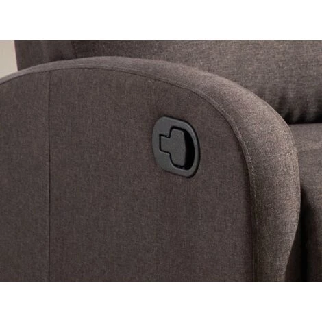 VENTE-UNIQUE.COM Fauteuil Relax En Tissu ISAO - Marron - Marron Chocolat 7 VENTE-UNIQUE.COM Fauteuil Relax En Tissu ISAO - Marron - Marron Chocolat – Image 5