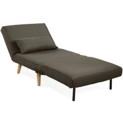 VENTE-UNIQUE.COM Fauteuil Convertible POSIO En Tissu - Taupe - Taupe -Pas Cher Fauteuil Magasin 55883280 5