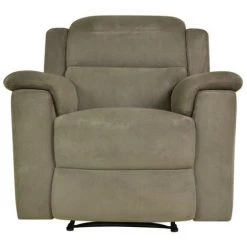VENTE-UNIQUE.COM Fauteuil Relax Microfibre SIMONO - Taupe - Taupe -Pas Cher Fauteuil Magasin 55883292 2