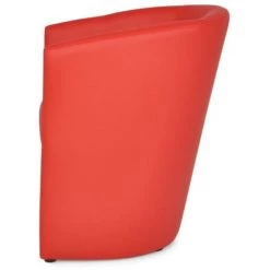 VENTE-UNIQUE.COM Fauteuil Cabriolet En Simili RANIN - Rouge - Rouge -Pas Cher Fauteuil Magasin 55883325 4