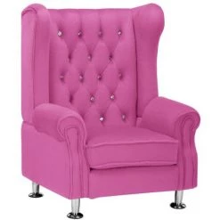 VENTE-UNIQUE.COM Fauteuil Pour Enfant En Tissu IDOLE - Rose - Rose 10 VENTE-UNIQUE.COM Fauteuil Pour Enfant En Tissu IDOLE - Rose - Rose -Pas Cher Fauteuil Magasin 55883886 4