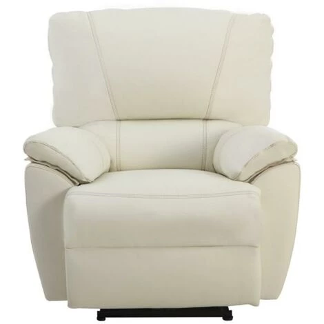 VENTE-UNIQUE.COM Fauteuil Relax électrique En Cuir MARCIS - Ivoire - Ivoire 5 VENTE-UNIQUE.COM Fauteuil Relax électrique En Cuir MARCIS - Ivoire - Ivoire – Image 3