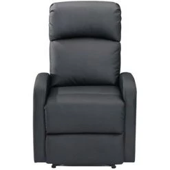 VENTE-UNIQUE.COM Fauteuil Relax En Simili ISAO - Noir - Noir -Pas Cher Fauteuil Magasin 55883984 4