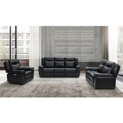 VENTE-UNIQUE.COM Fauteuil Relax électrique En Cuir KENNETH - Noir - Noir