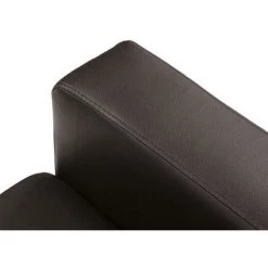 VENTE-UNIQUE.COM Fauteuil En Simili ACKLEY - Marron - Marron Chocolat -Pas Cher Fauteuil Magasin 55884633 3