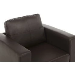 VENTE-UNIQUE.COM Fauteuil En Simili ACKLEY - Marron - Marron Chocolat -Pas Cher Fauteuil Magasin 55884633 5