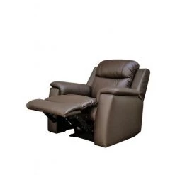 VENTE-UNIQUE.COM Fauteuil Relax EVASION En Cuir - Marron - Marron -Pas Cher Fauteuil Magasin 55884844 4