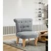 VENTE-UNIQUE.COM Fauteuil Crapaud Pour Enfant En Tissu AROLD - Gris Clair - Gris Clair