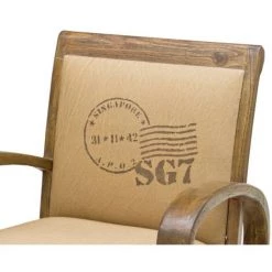 VENTE-UNIQUE.COM Fauteuil Vintage En Tissu TRAVEL - Beige - Beige -Pas Cher Fauteuil Magasin 55884981 2