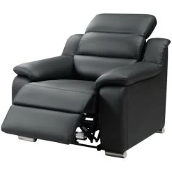 VENTE-UNIQUE.COM Fauteuil Relax électrique En Cuir ARENA III - Noir - Noir 7 VENTE-UNIQUE.COM Fauteuil Relax électrique En Cuir ARENA III - Noir - Noir -Pas Cher Fauteuil Magasin 55885025 2