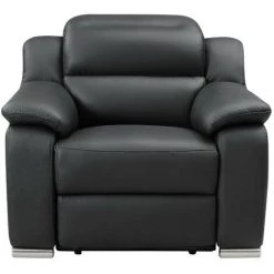 VENTE-UNIQUE.COM Fauteuil Relax électrique En Cuir ARENA III - Noir - Noir 8 VENTE-UNIQUE.COM Fauteuil Relax électrique En Cuir ARENA III - Noir - Noir -Pas Cher Fauteuil Magasin 55885025 3