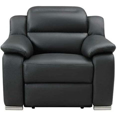 VENTE-UNIQUE.COM Fauteuil Relax électrique En Cuir ARENA III - Noir - Noir 5 VENTE-UNIQUE.COM Fauteuil Relax électrique En Cuir ARENA III - Noir - Noir – Image 3