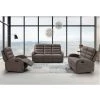 VENTE-UNIQUE.COM Fauteuil Relax En Tissu GIORGIA - Marron - Marron -Pas Cher Fauteuil Magasin 56120123 1