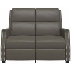 Fauteuil Inclinable à 2 Places Similicuir Gris VidaXL 9 Fauteuil Inclinable à 2 Places Similicuir Gris VidaXL -Pas Cher Fauteuil Magasin 56137967 3