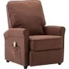 INLIFE Fauteuil De Massage Marron Tissu -Pas Cher Fauteuil Magasin 56254430 1