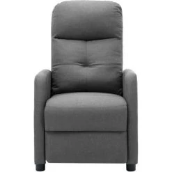 INLIFE Fauteuil Inclinable De Massage Gris Clair Tissu -Pas Cher Fauteuil Magasin 56254519 3