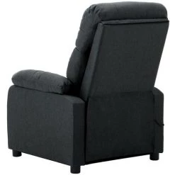 INLIFE Fauteuil De Massage Gris Foncé Tissu -Pas Cher Fauteuil Magasin 56254547 4