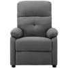 INLIFE Fauteuil De Massage Gris Clair Tissu -Pas Cher Fauteuil Magasin 56254583 1