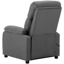 INLIFE Fauteuil De Massage Gris Clair Tissu -Pas Cher Fauteuil Magasin 56254583 4
