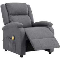 INLIFE Fauteuil De Massage Gris Foncé Tissu 10 INLIFE Fauteuil De Massage Gris Foncé Tissu -Pas Cher Fauteuil Magasin 56254584 4