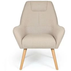Paris Prix - Fauteuil Scandinave "watson" 101cm Beige 8 Paris Prix - Fauteuil Scandinave "watson" 101cm Beige -Pas Cher Fauteuil Magasin 56489924 2