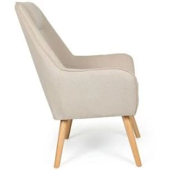 Paris Prix - Fauteuil Scandinave "watson" 101cm Beige 9 Paris Prix - Fauteuil Scandinave "watson" 101cm Beige -Pas Cher Fauteuil Magasin 56489924 3