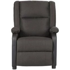 YOUTHUP Fauteuil Inclinable De Massage Gris Foncé Similicuir Et Tissu - Gris -Pas Cher Fauteuil Magasin 56549321 3
