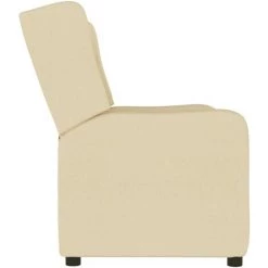 VidaXL Fauteuil Inclinable à 2 Places Tissu Crème - Crème 10 VidaXL Fauteuil Inclinable à 2 Places Tissu Crème - Crème -Pas Cher Fauteuil Magasin 56560437 4