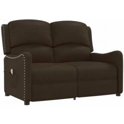 VidaXL Fauteuil De Massage Inclinable 2 Places Similicuir Brillant Marron - Brun 8 VidaXL Fauteuil De Massage Inclinable 2 Places Similicuir Brillant Marron - Brun -Pas Cher Fauteuil Magasin 56560613 2