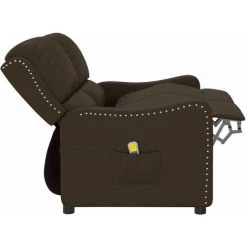 VidaXL Fauteuil De Massage Inclinable 2 Places Similicuir Brillant Marron - Brun 11 VidaXL Fauteuil De Massage Inclinable 2 Places Similicuir Brillant Marron - Brun -Pas Cher Fauteuil Magasin 56560613 5