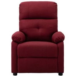 Topdeal Fauteuil De Massage Rouge Bordeaux Tissu FF289675_FR 9 Topdeal Fauteuil De Massage Rouge Bordeaux Tissu FF289675_FR -Pas Cher Fauteuil Magasin 56578679 3