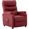 Topdeal Fauteuil De Massage Inclinable Rouge Bordeaux Similicuir FF289693_FR