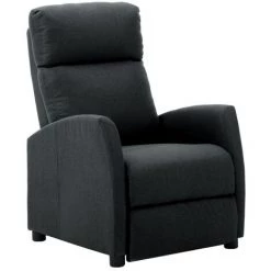 Topdeal Fauteuil Inclinable Gris Foncé Tissu FF289697_FR