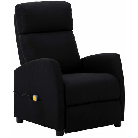 Topdeal Fauteuil De Massage Inclinable Noir Tissu FF289708_FR 3 Topdeal Fauteuil De Massage Inclinable Noir Tissu FF289708_FR