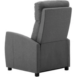 Topdeal Fauteuil Inclinable Gris Clair Tissu FF289696_FR -Pas Cher Fauteuil Magasin 56578693 4