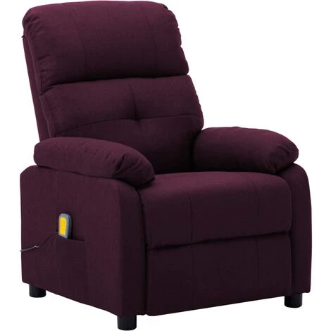 Topdeal Fauteuil De Massage Violet Tissu FF289679_FR 3 Topdeal Fauteuil De Massage Violet Tissu FF289679_FR