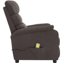 Topdeal Fauteuil Inclinable De Massage Taupe Tissu FF321234_FR 11 Topdeal Fauteuil Inclinable De Massage Taupe Tissu FF321234_FR -Pas Cher Fauteuil Magasin 56579130 5