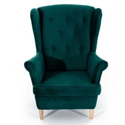 LES TENDANCES Fauteuil Velours Abricot Capitonné Lizzi 85 Cm 10 LES TENDANCES Fauteuil Velours Abricot Capitonné Lizzi 85 Cm -Pas Cher Fauteuil Magasin 56702282 4