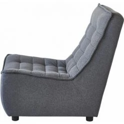 Paris Prix - Fauteuil Design "calima" 90cm Gris -Pas Cher Fauteuil Magasin 57075175 3